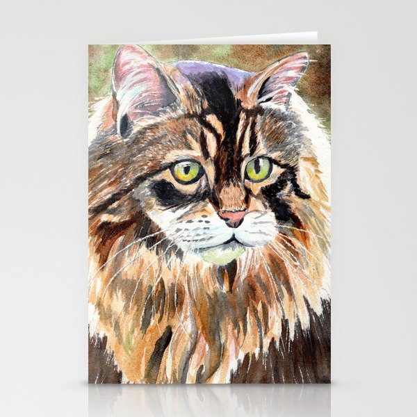 Maine Coon Cat Stationery Cards