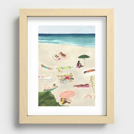 Beach Day Recessed Framed Print