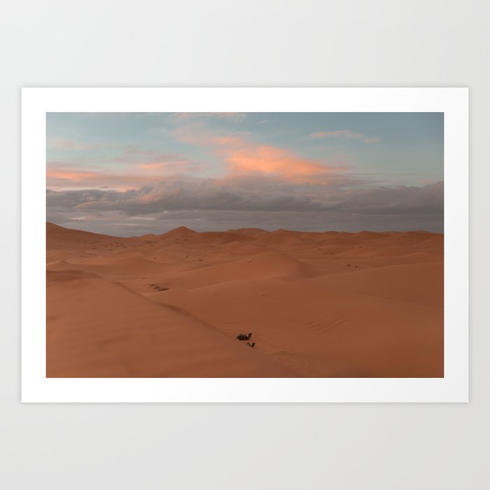 Desert Sunset II - Sahara, Morocco Art Print