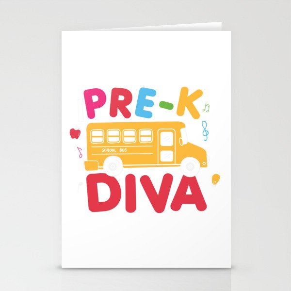 Pre-K Diva Stationery Cards