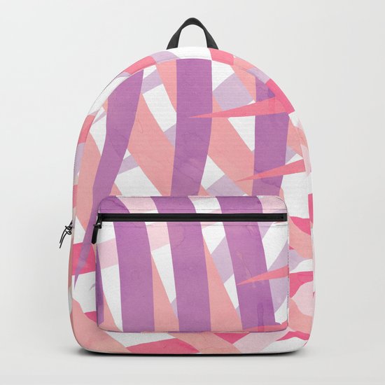 Pink Shadows Palms Backpack