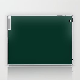 Minimal Plain Emerald Green Aesthetic Color Tone Laptop Skin