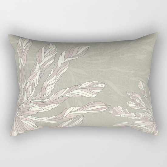 Flower Power Earthtones Rectangular Pillow