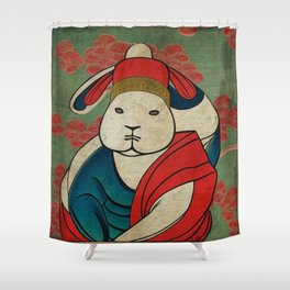 Chinese Rabbit for year 2023 Shower Curtain