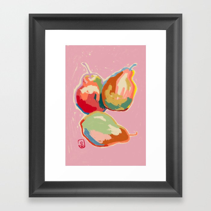 PERFECT PEARS Framed Art Print