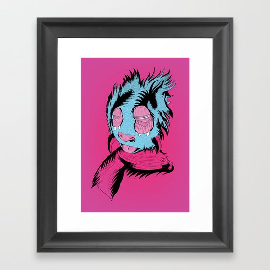 Funny Guy Framed Art Print