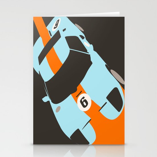 Orange Notch - Ford GT40 Race Car Stationery Cards