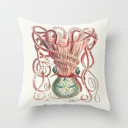 Colorful Vintage Octopus Throw Pillow