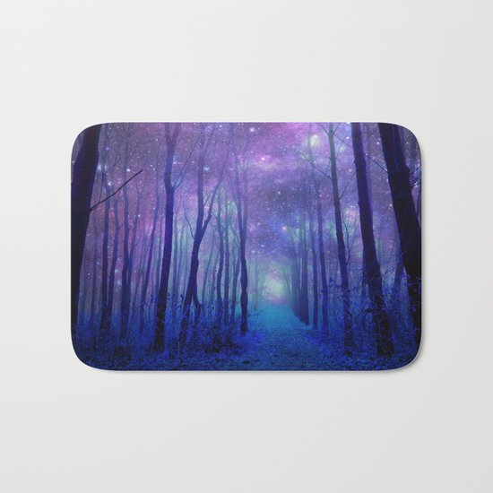 Fantasy Path Purple Blue Bath Mat