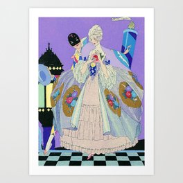 Arlequin at a Fancy Dress Ball by Umberto Brunelleschi Art Print