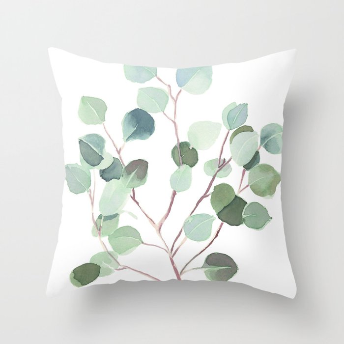 Botanical print hot sale pillows