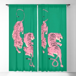 The Chase: Pink Tiger Edition Blackout Curtain