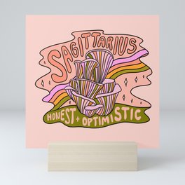 Sagittarius Mushroom Mini Art Print