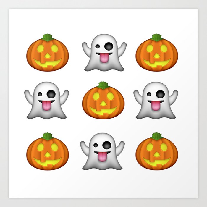 Halloween Emojis Art Print By Iwantit Society6
