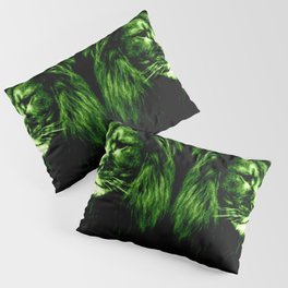 Green LION Pillow Sham