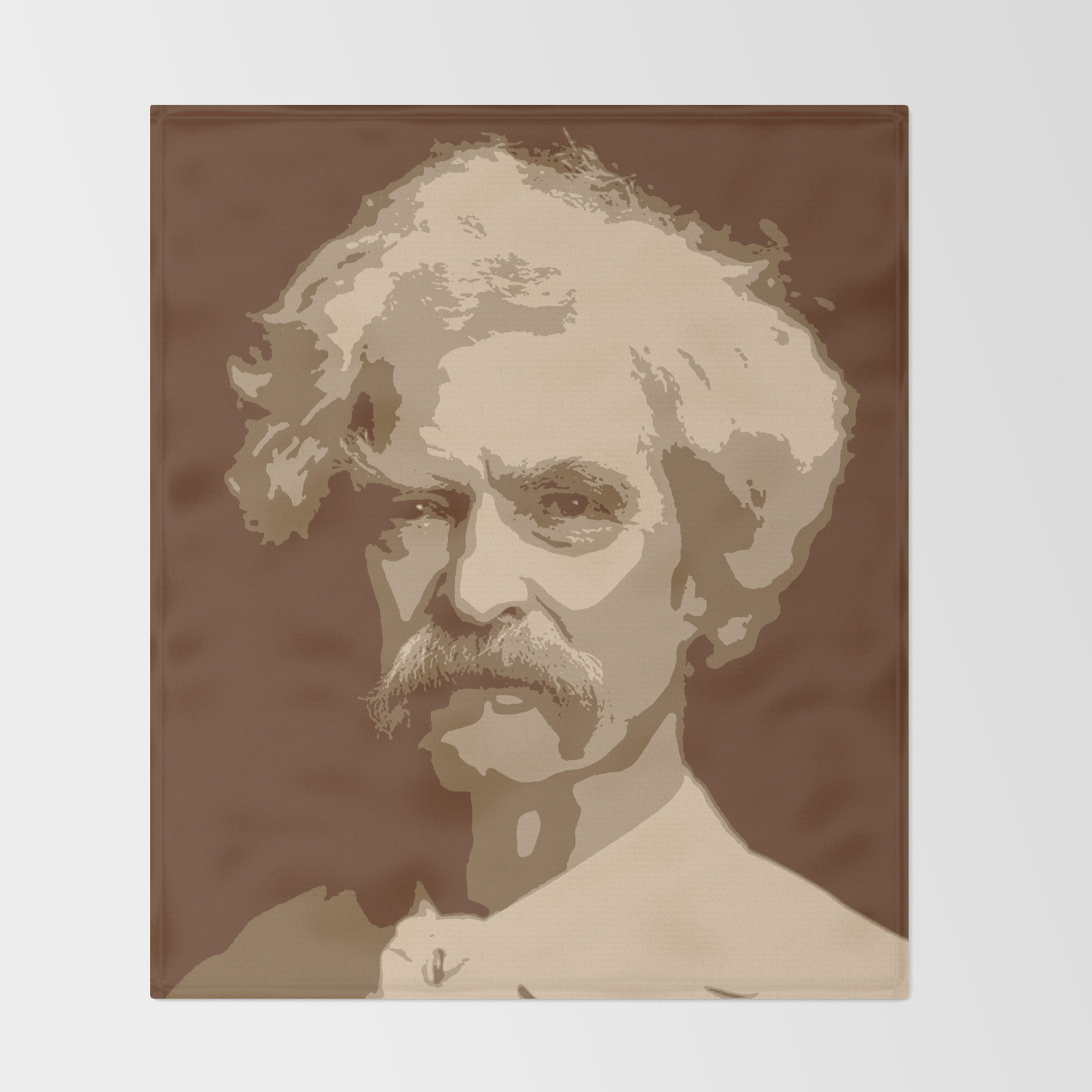 Mark Twain Throw Blanket By Savant5 Society6