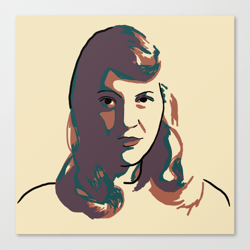 Sylvia Plath Canvas Print By Savant5 Society6