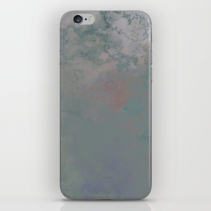Blue watercolor background iPhone Skin