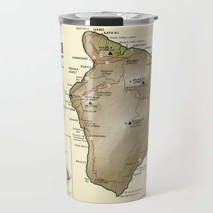 Big Island Hawaii Travel Coffee Mug