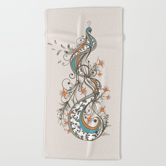 Peacock Beach Towel