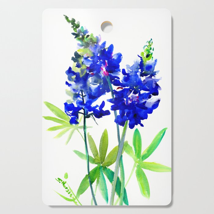 Texas Bluebonnet Flowers Cutting Board