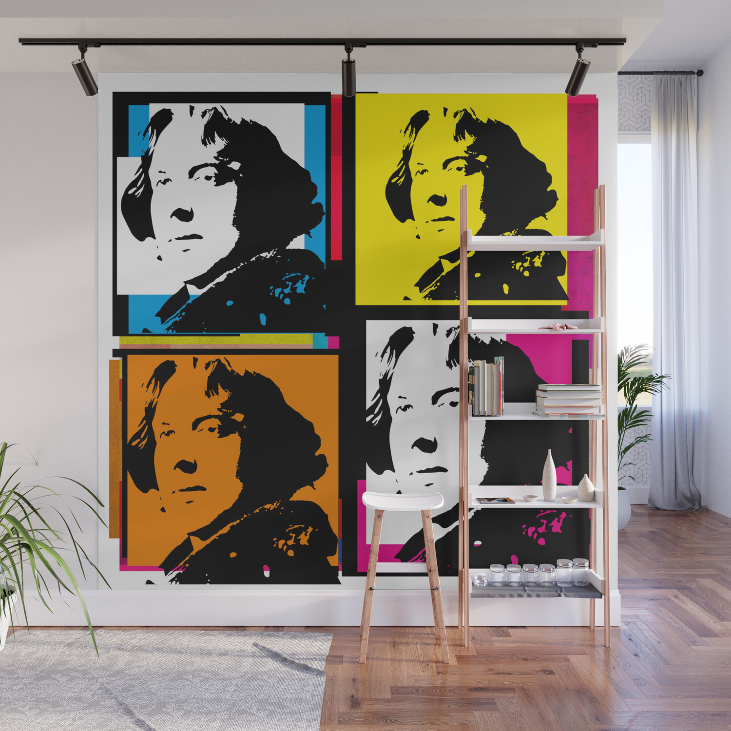 Oscar Wilde 4 Up Pop Art Collage Wall Mural