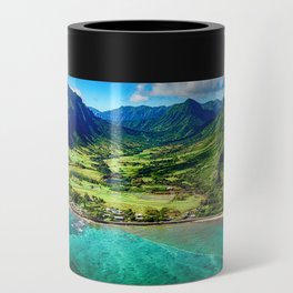 Coastal Oahu, Hawaii turquise ocean blue waters tropical color landscape photograph / photography Can Cooler