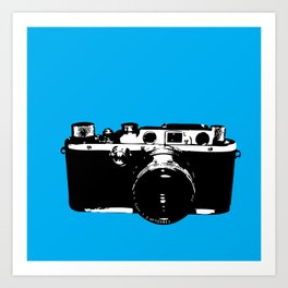 Leica in Blue Art Print