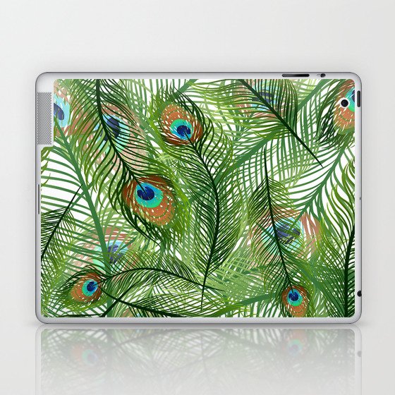 Peacock feather Laptop & iPad Skin