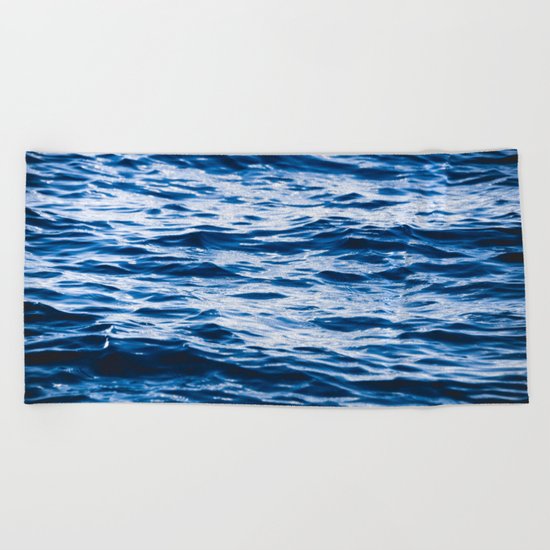 Waves at the Lake Beach Towel