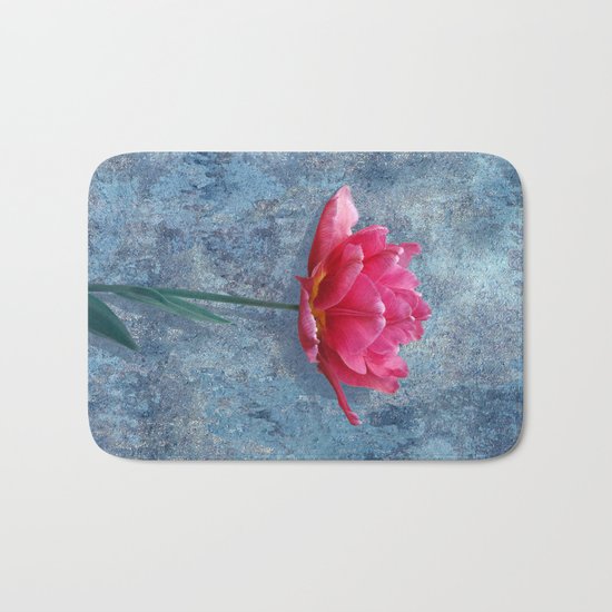 Pink Tulip Bath Mat
