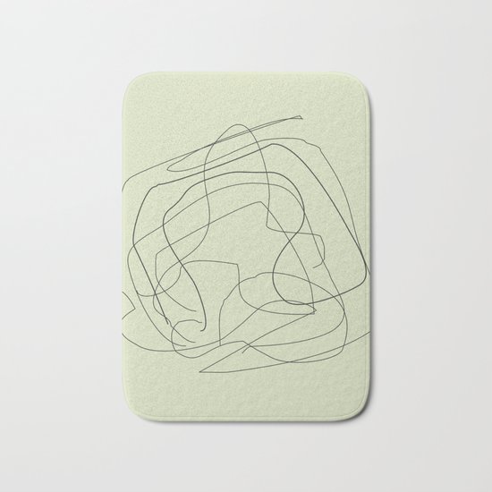 Abstract Lines Bath Mat