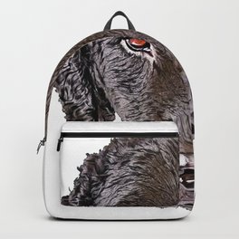 Dog Curly-coated Retriever hyphenated upland bird waterfowl hunting Backpack | Retriever, Hyphenated, Upland, Dog, Painting, Bird, Waterfowl, Curlycoated 