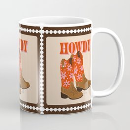 Howdy Cowgirl – Coral & Pink Mug