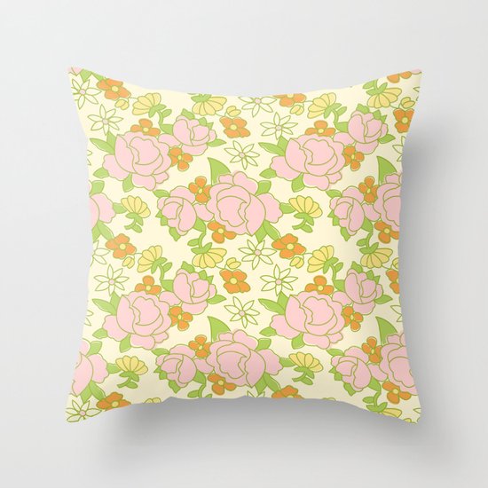 vintage 5 Throw Pillow