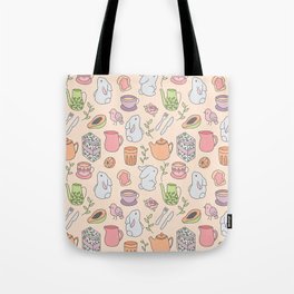 Breakfast with the Bunnies Tote Bag