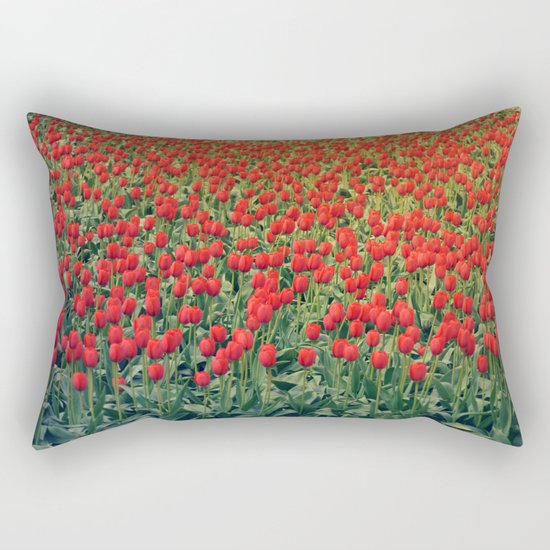 Tulips field #2 Rectangular Pillow