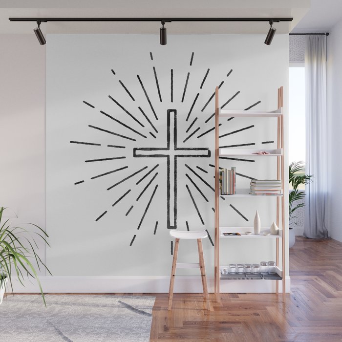 Cross Wall Mural