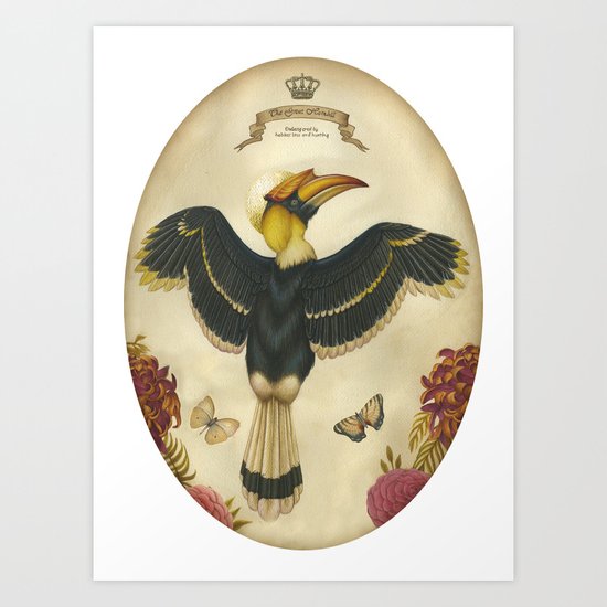 Great Hornbill Art Print