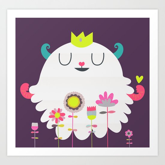 Summer monster Art Print