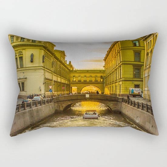 Swan Canal in St. Petersburg Rectangular Pillow