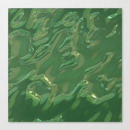 Luxury green fluid background Canvas Print