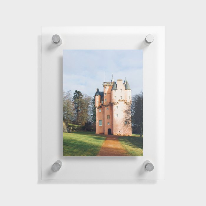 Vintage Craigievar Castle  Floating Acrylic Print