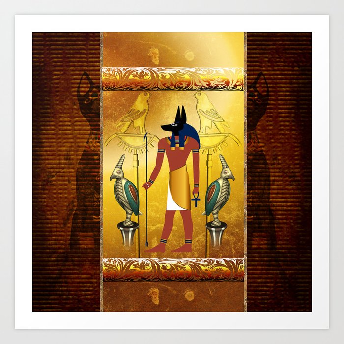 egyptian god anubis art