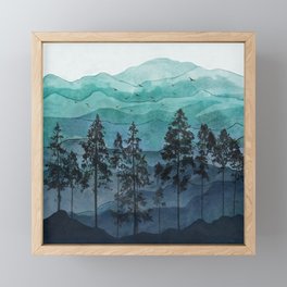 Mountains II Framed Mini Art Print