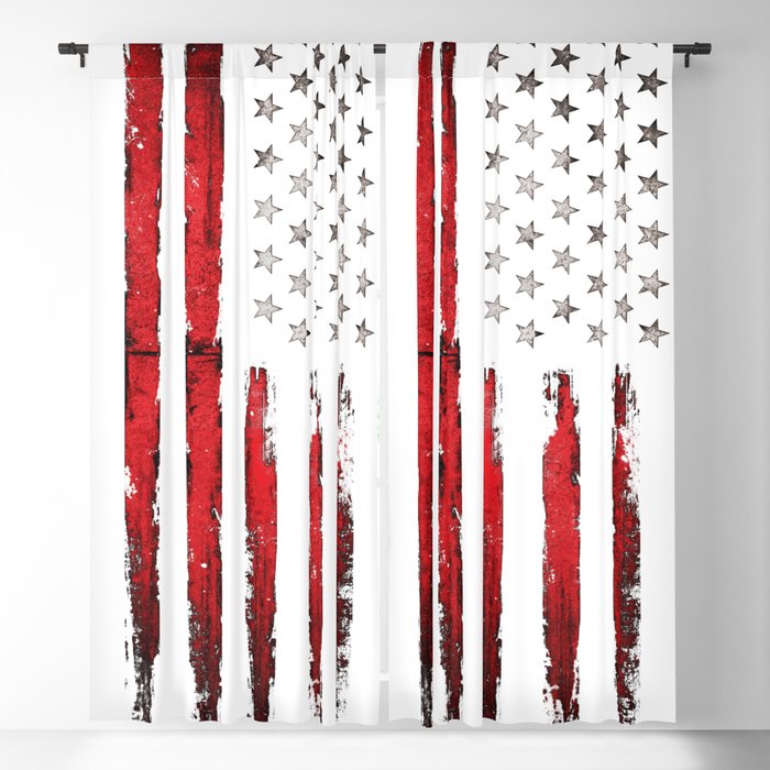 Vintage Stars and stripes Blackout Curtain