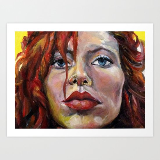 Exaggerated self portrait! Art Print
