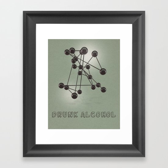 Drunk Alcohol Framed Art Print
