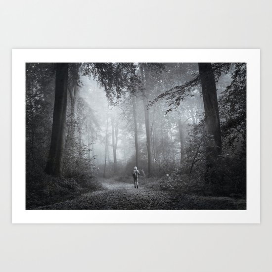 seeking silence Art Print