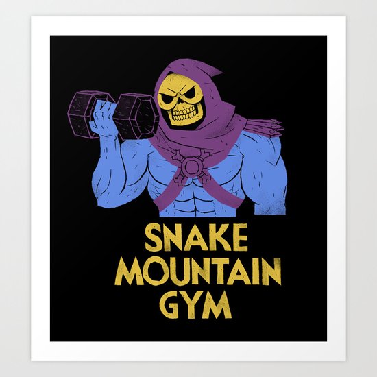 snake mountain gym Art Print